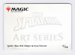 Spider-Man, Web-Slinger Art Card (Gold-Stamped Sig) MTG Marvel's Spider-Man * - Image 2