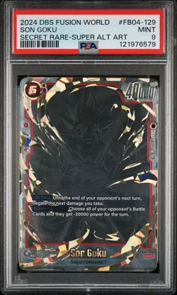 2024 DRAGON BALL SUPER CARD GAME FUSION WORLD ULTRA LIMIT SON GOKU PSA 9 - Image 1