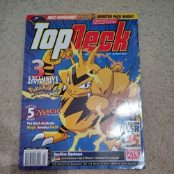 TOP DECK Magazine vol 2 issue 4 POKEMON MTG APRIL 2000 - NO BOOSTER CARD - Image 1