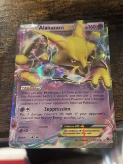 Alakazam EX 25/124 Pokemon Card XY Fates Collide Pokemon Trading Card Game - Image 1