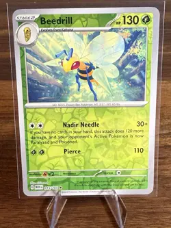 Beedrill Reverse Holo NM 015/165 Scarlet & Violet 151 Pokemon Card - Image 1
