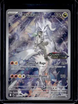 2025 Pokemon SV Journey Together JTG EN N's Reshiram Promo Cards #167/159 - Image 1