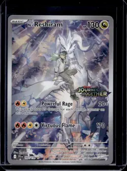 2025 Pokemon SV Journey Together JTG EN N's Reshiram Promo Cards #167/159 - Image 1