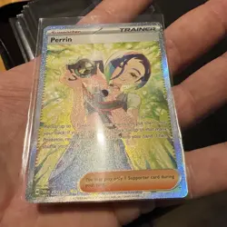 Pokemon TCG Trainer Perrin Special Illustration Card 220/167 Twilight Masquerade - Image 1
