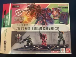 Gundam Card Game: Gundam Assemble - Zeon's Rush Starter Set ST03A English Used - Image 1