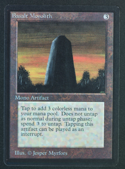 Basalt Monolith Beta MTG Card Magic: the Gathering 1993 - Image 1