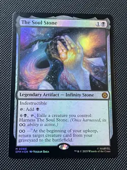 The Soul Stone Marvel's Spider-Man Magic The Gathering Foil NM Condition. - Image 1