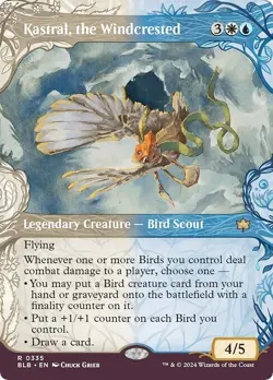 Showcase KASTRAL, THE WINDCRESTED mtg NM-M Bloomburrow 1 Rare - Image 1