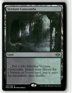 Magic the Gathering Modern Horizons 2 Verdant Catacombs Foil - Image 1