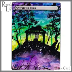 Overgrown Tomb Alter - Hand Painted MTG Altered Art Magic the Gathering - Image 1