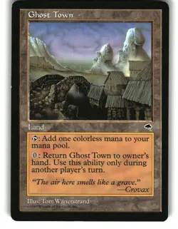 Magic the Gathering - Tempest Ghost Town 318 Uncommon 1997 - Image 1