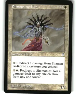 Magic the Gathering - Stronghold Shaman en-Kor Rare 1998 - Image 1