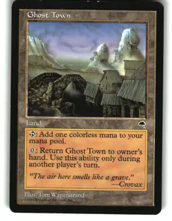 Magic the Gathering - Tempest Ghost Town 318 Uncommon 1997 - Image 1
