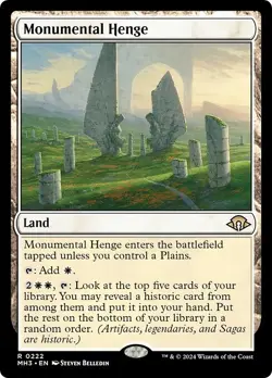 MONUMENTAL HENGE x1 mtg NM-M Modern Horizons 3 Rare - Image 1