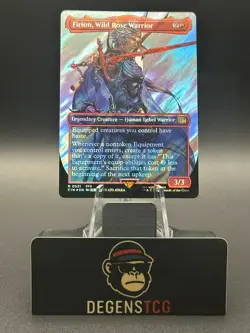 Firion, Wild Rose Warrior 0531 (Borderless) (Surge Foil) Final Fantasy Foil MTG - Image 1