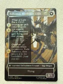 MTG Final Fantasy Dion, Bahamut's Dominant (Borderless) (Surge Foil) Rare M/NM - Image 2