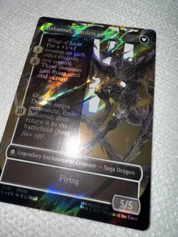 MTG Final Fantasy Dion, Bahamut's Dominant (Borderless) (Surge Foil) Rare M/NM - Image 4