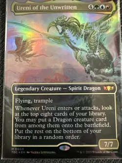 FOIL Ureni of the Unwritten (Commander: Tarkir: Dragonstorm) - Borderless - NM - Image 1