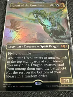 FOIL Ureni of the Unwritten (Commander: Tarkir: Dragonstorm) - Borderless - NM - Image 4