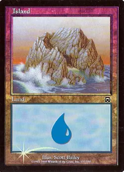 MTG - Mercadian Masques - Island #337 - Foil - Various conditions - Image 1