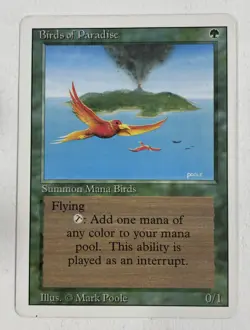 Birds Of Paradise Revised MP Moderate Play MTG Magic The Gathering B - Image 1