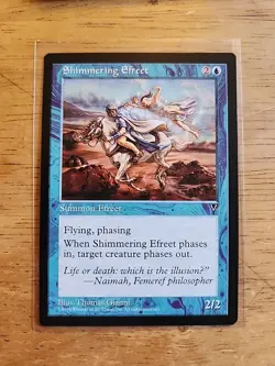 Shimmering Efreet - Visions - MTG Magic - Uncommon - Blue Creature - Image 1