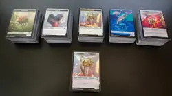 MTG Magic the Gathering Collection Lot 500+ Double-Sided Non-Foil Tokens NM #1 - Image 1