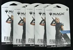 MTG Magic the Gathering Final Fantasy - Play Booster 5 Pack Lot - Image 1