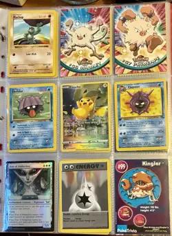 Vintage Pokemon Card Collection - No Binder Lot 5 Pages - Holo - Modern LP/NM - Image 1