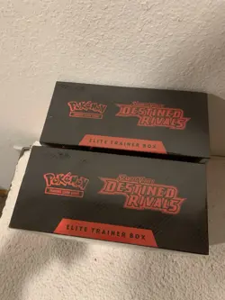 POKEMON TCG DESTINED RIVALS ELITE TRAINER BOX LOT (2) Factory Sealed - Image 2