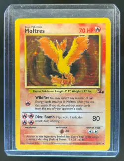 1999 Pokemon Fossil Moltres #12/62 - Image 1