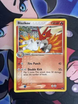 Blaziken Holo Rare 1/17 Pop Series 1 Pokemon TCG Card Mp - Image 1