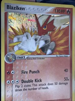 Blaziken Holo Rare 1/17 Pop Series 1 Pokemon TCG Card Mp - Image 4