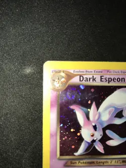 Pokemon TCG Dark Espeon 4/105 Neo Destiny Holo MP/Swirly - Image 4