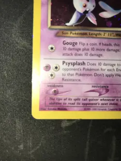 Pokemon TCG Dark Espeon 4/105 Neo Destiny Holo MP/Swirly - Image 5