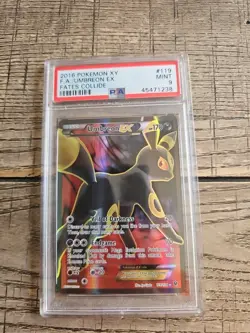 Umbreon EX (Full Art) XY - Fates Collide #119 (2016) Ultra Rare PSA 9 Pokemon - Image 1