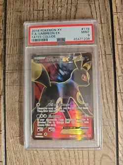 Umbreon EX (Full Art) XY - Fates Collide #119 (2016) Ultra Rare PSA 9 Pokemon - Image 5