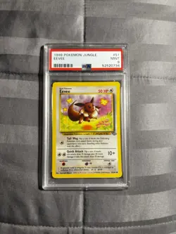 1999 POKEMON JUNGLE #51 EEVEE PSA 9 MINT - Image 1