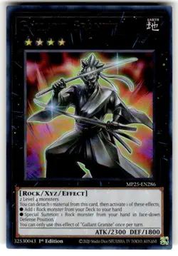 x1 Gallant Granite - MP25-EN286 - Ultra Rare - 1st Edition Yu-Gi-Oh! M/NM - Image 1