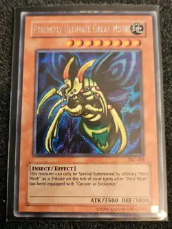 Yugioh Perfectly Ultimate Great Moth TSC-001 Secret Rare MP - Image 1