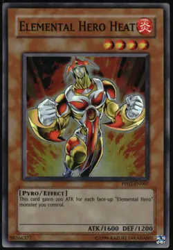 Yu-Gi-Oh! - Elemental Hero Heat 2008 PP02-EN007 Super Rare Unlimited - Image 1