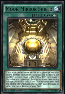 Yu-Gi-Oh! - Crossed Souls Moon Mirror Shield 2015 CROS-EN081 Rare 1st Edition - Image 1