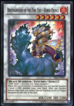 Yu-Gi-Oh! - Brotherhood of the Fire Fist - Horse Prince 2013 CBLZ-EN097 SR - Image 1