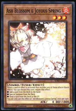 Yu-Gi-Oh! - Ash Blossom & Joyous Spring 2020 SDBT-EN014 Common 1st Edition - Image 1