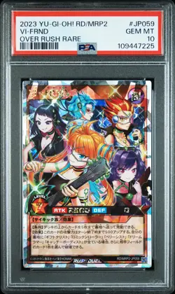 2023 YU-GI-OH! RUSH DUEL JPN RD/MRP2-MEGAROAD PACK 2 #JP059 VI-FRND PSA 10 - Image 1