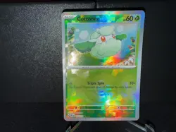 Cottonee 007 2025 Pokemon Prismatic Evolutions Poke Ball Holo Card NM+ - Image 1