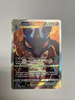 Pokemon TCG Lucario VSTAR SWSH291 Full Art Holo Black Star Promo Card - Image 1