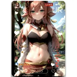 Goddess Story Beautiful Figure Anime Waifu Card Yanfei Genshin Impact UR-033 - Image 1