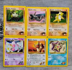 Pokemon Vintage GYM HEROES Card Lot 1999 WOTC LP/NM - Image 4