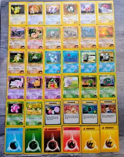 Pokemon Vintage GYM HEROES Card Lot 1999 WOTC - Image 1